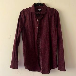 Burgundy Button Down